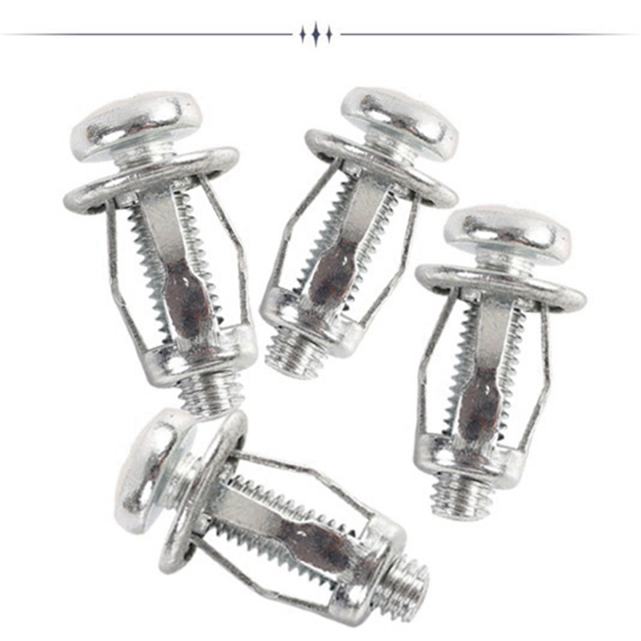 QUANBU%2060%20Pcs%20M6X25%20Jack%20Nuts%20Car%20Metal%20Screw%20Petal%20Nuts%20with%20Screw%20for%20Hollow%20Wall%20Iron%20Skin%20-%20Image%205