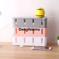 Dengfeierru Wire Cable Storage Box Tidy Wire Organizer Cable Management Phone New style Data Line Storage Case Safety Home Room Container Solid Colors. 