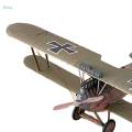 1:33 Diecast D II Fighter Model Paper Airplane Model Kits for Shelf Desktop. 