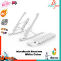 Multi Position Foldable Notebook Bracket White Color. 
