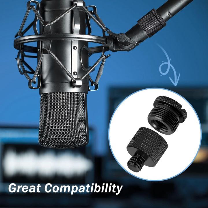 8%20Pack%20Mic%20Boom%20Stand%20Adapter%20Kit%205/8%20Female%20to%203/8%20Male,%203/8%20Female%20to%205/8%20Male,%20for%20Microphone%20Stand%20Boom%20Arm%20Camera%20Tripod%20-%20Image%203