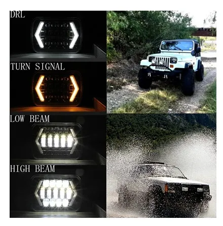 LED%20Headlights,%205x7%20inch%20Square%20LED%20Headlamp%20with%20Arrow%20Angel%20Eyes%20DRL%20Turn%20Signal%20Light%20Replaces%20H6054%20H5054%20H6054LL%2069822%20Fit%20Trucks%20Jeep%20Wrangler%20XJ%20YJ%20Sedans%20GMC%20Smoke%20lens%20-%20Image%205
