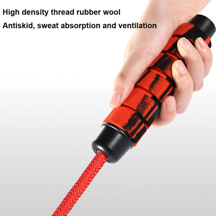 【Low Lrice】3M Heavy Adjustable Weighted Skipping Jump Rope Speed Skipping Rope Fitness Equipment Home Gym Workouts Fitness Boxing Training