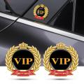 Car Rear Sticker Wear-resistant 3D VIP Rear Front Bumper Metal Badge. 