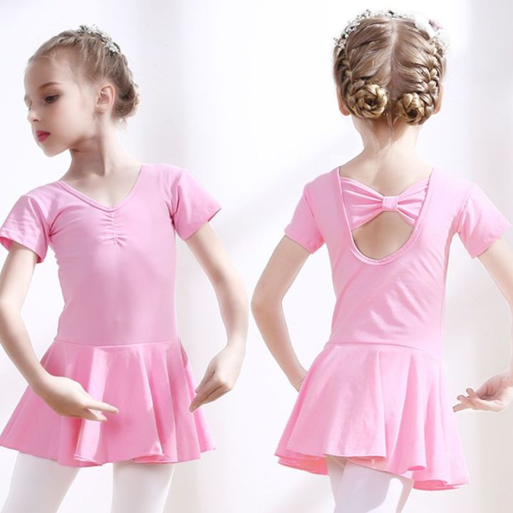 Children's%20Dancing%20Clothes%20Spring%20and%20Summer%20Ballet%20Dance%20Dress%20Girls'%20Long-Sleeved%20Examination%20Exercise%20Clothing%20Dancing%20Dress%20Short-Sleeved%20Dance%20Clothing%20-%20Image%203