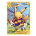 pokemon cards golden 2023 new 10000 Arceus Vmax Gx gold pocket monster card Spanish iron metal Pokmo Letters children's gift game collection cardParty Games Crafts. 