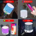 Mini Bluetooth Speaker BIG SOUND LED Ultra Loud Stereo Speaker Support USB TF AUX MIC. 