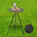 Foldable Picnic Table, Coffee Tea Table Portable Height Adjustable Mini with Tripod Camping Folding Table for Travel, Garden, Self Driving. 