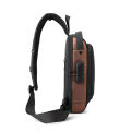 Men Crossbody Bag Waterproof Chest Bag Multifunction USB Shoulder Bag Anti-Theft Travel Messenger Chest Sling Pack Fashion Luxury Designer. 