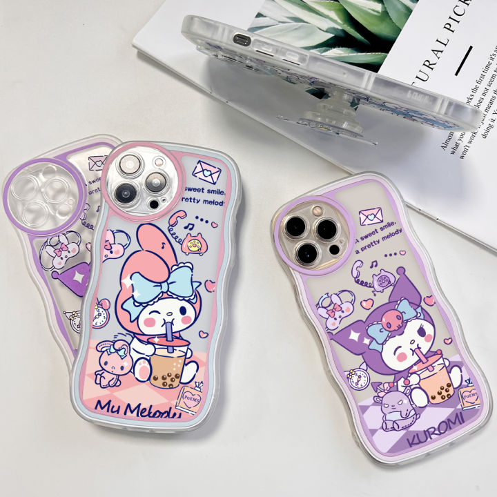 AMORVOR%20for%20Samsung%20M20%20Back%20Cover%20With%20Free%20Holder%20Cartoon%20Anime%20Soft%20Wavy%20Phone%20Case%20Camera%20Protection%20Transparent%20TPU%20Soft%20Cover%20-%20Image%203
