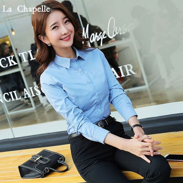 Women's White Spring and Autumn Shirt Formal Wear La Chebel Niche Shirt Professional Design Sense Summer Fashion Long Sleeve Work Clothes