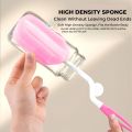 BOTTLE BRUSH |2Pcs/set Baby Nipple Milk Bottle Cup 360 Degree Sponge Cleaner + Pacifier Brush 360° Cleaning Tool Scrubber Cleaning Brush |Infinity needs|. 