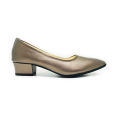 Bata Dusky Gold court shoe – Mimosa. 