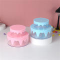 Transparent Jewelry container Delicate Double layers Storage box cake shape for Home organization Jewelry storage Children's. 