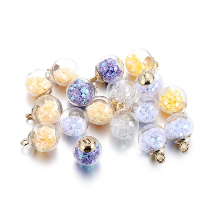 10pcs/Set%2015mm%20Fashion%20Transparent%20Glass%20Ball%20Colorful%20Star%20Sequin%20Pendant%20For%20Bracelet%20Necklace%20Jewelry%20Making%20DIY%20Earring%20Finding%20-%20Image%207