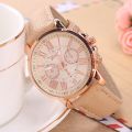 【ETOP】Fashionable casual women's watch Geneva double level belt quartz hand students fashion fashion watches a. 