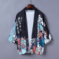 Yfashion Women Men Shirts Vintage Kimono Chinese Style Loose Sleeve Tops Clothes. 