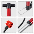 Cycling 22 INCH Tire Inflator Schrader Presta Valve Pump Aluminum Alloy Portable Bicycle Pump Bicycle Air Pump. 