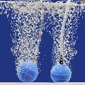 2Pcs x Air Stone Ball for Aquarium - Small - Blue. 