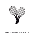 Mini Kids Tennis Racket Set: Plastic Rackets + Ball. 