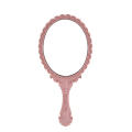 Vintage Carved Handheld Vanity Mirror Makeup Mirror Salon Makeup Vanity Hand Mirror Handle Cosmetic Compact Mirror for Women. 