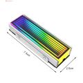 New style Ssd Heat Sink Ultra-thin Rgb Nvme Ssd Cooler for Gaming Laptop Desktop Fast Heat Dissipation Block for Game Console M.2 Nvme Solid State Drive Heat Sink Multi-layered Lighting Effect. 