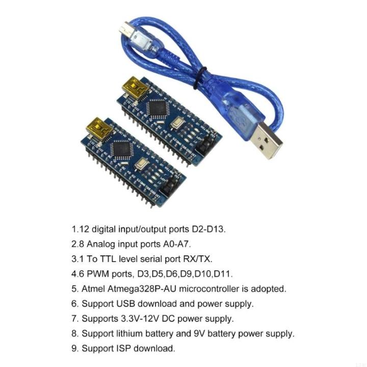 L74C 2pcs Small USB Microcontroller Nanos .0 Microcontroller ...