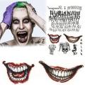 Waterproof Temporary tattoos Unique Colorful Long lasting Suicide Squad costume Fancy dress Batman for Halloween parties. 