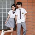 Zhao Liying Same Style School Uniform jk Uniform Women's Summer White Shirt Pleated Skirt Junior High School Style Graduation Class Uniform Suit. 