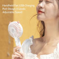 Portable Hand Fan Desktop Fan Hand-Held Fans Mini Rechargeable Fan 3 Gear Adjustment Handy Fan with Stand. 