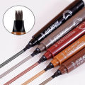TopZ Store 4 Point Eyebrow Pencil Maquillajes Para Mujer Waterproof Liquid Eyebrow Pen Makeup Long Lasting Cosmetic Microblade Brow Pencil. 