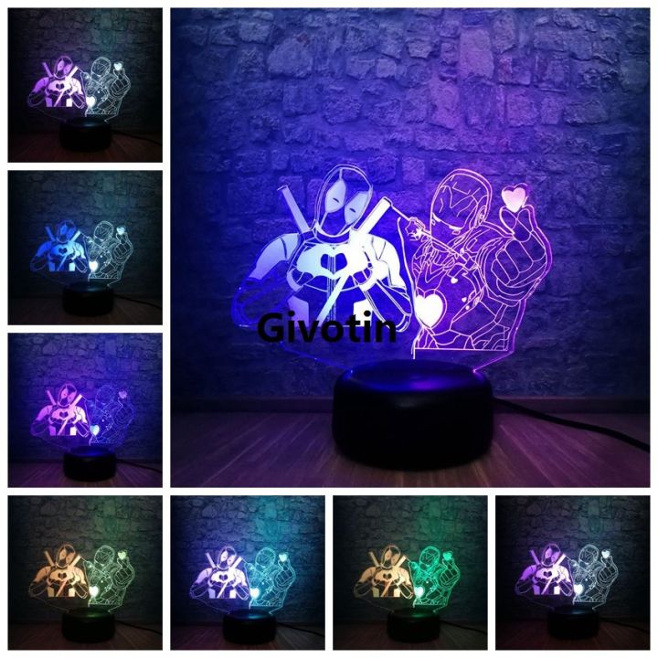 Marvel%20Legend%203D%20Deadpool%20Iron%20Man%20With%20LED%20Mixed%20Color%20RGB%20Night%20Light%20Table%20Bedside%20Decor%20Kids%20Xmas%20Gift%20Toy%20-%20Image%202