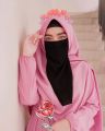 muslim Women girls Hijab black color single half Niqab Face Cover Scarf Shawl. 