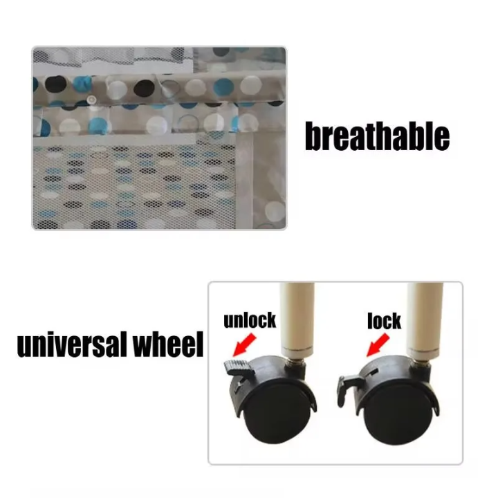 Baby%20Cradle%20%7C%20Multifunctional%20Infant%20Rocking%20Bed%20%7C%20Newborn%20Hammock%20Swing%20With%204%20Wheels%20%7C%20Mosquito%20Net%20%7C%20COT208%20%7C%20Comfortable%20and%20Safety%20%7C%20Mummy's%20Best%20Choice%20%7C%20BABYLAND%20%7C%20ISMARTZ%20%7C%20BLUEPINK%20-%20Image%204