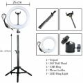 10 inch selfie Ring Light With 7ft Stand Tripod For YouTube, Online Classes, TikTok & Photography. 