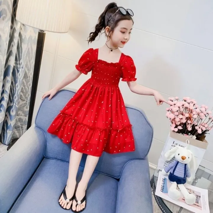 Parent-Child%20Dress%20Mother-Daughter%20Matching%20Outfit%20Summer%20Girls'%20Floral%20Dress%20Mother%20and%20Daughter%20Korean%20Style%20Loose%20Fashion%20Fried%20Street%20Fashionable%20Princess%20Dress%20-%20Image%204
