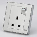 CHINT NEW6D 13A SWITCH SOCKET (SILVER). 