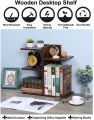 VTEC HOME Modern Desktop Bookshelf Small Bookshelf Assembled Countertop Bookcase Literature Holder Accessories Display Rack Bookcase & Shelving Home Office Stand Kids Furniture Room Storage Organizer Space Saver Office Supplies Desk Organizer - DB 225. 