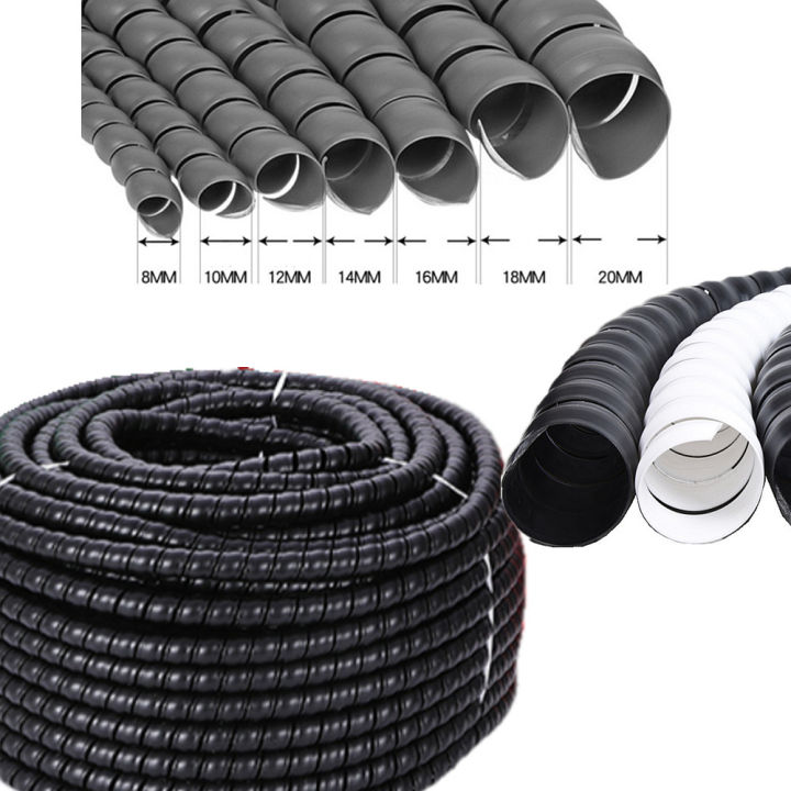 Winding Protector 1/2/5/10M Winding Tube 8/10/12/16/20mm Wire Organizer Cover Cable Tube ...