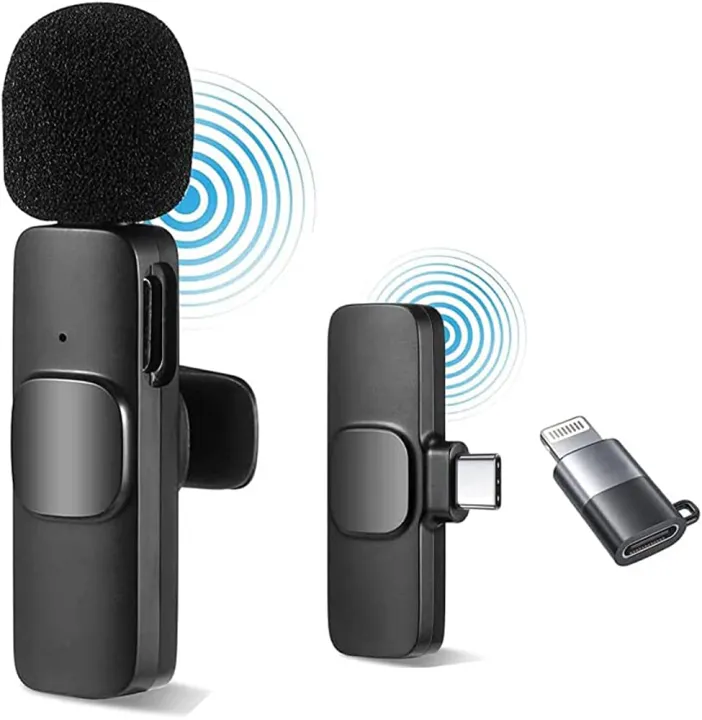 K8%20Wireless%20Microphone%20Clip%20Mic,%20Digital%20Mini%20Lavalier%20Microphones,%20Lapel%20Clip-on%20Collar%20Type%20C%20Lightning%20Microphone%20Compatible%20for%20iPhone%20&%20All%20iOS%20Android%20Devices%20-%20Image%202