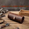 Roll Retro Case Travel Box Leather Storage Box Watch Box. 