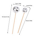 10Pcs 2/3CM Shiny Mirror Balls Cake Topper Cupcake Toppers With Wooden Sticks Birthday Wedding Dance Party Cake Decoration. 