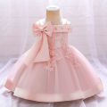 6 12 24 36 Months Baby Girls Dress Big Bow Wedding Party Elegant Little Princess Dress Kids Birthday Present Christmas Vestidos. 