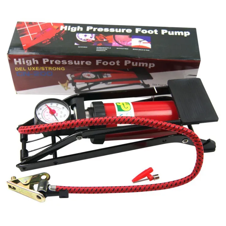 High Pressure Deluxe/Strong CN-200 Foot Pump for Bicycle Air Pump for Ball Car