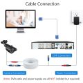 1Pack 100ft /30m 2-in Video Power CCTV Cable BNC Extend Cord. 