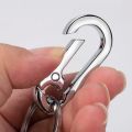Simple Keychain Metal Car Key Ring Fashion Detachable Carabiner Hook Waist Hanging Key Chain Buckle Men Women Accessories 1Set. 