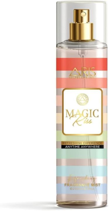 Aris Magic Kiss : Fragrance Mist Spray | Women's Fragrance | Magic Kiss Fragrance | Travel Size | Ideal Gift | 250ml (FROM DUBAI)