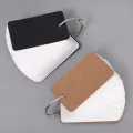 【ZOSR】100Sheet Handwritten Card Portable Blank Binder Note Pad Index Card Note Memo Papers with Iron Binder Ring Combinable Flipping Study Flash Cards. 