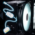 2/1pcs Argb Controller 5v 3pin To Sata Power Supply Mini Rgb Controller Cable For Pc Computer Case Cooling Fan Led Strip. 