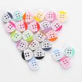 24PCS/Bag Candy Color Sewing Resin Buttons For Children Clothes Decorative 8. 